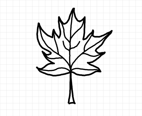 How to Draw a Fall Leaf