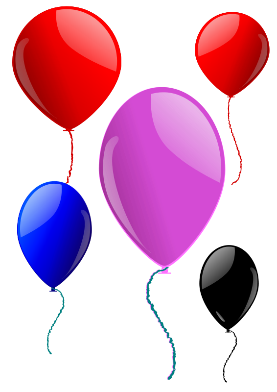 Some Balloons Free Vector