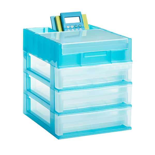 Container Store Desk Organizer 5 Compartment Square Desk