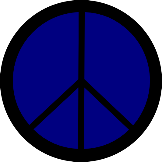 Navy Blue Peace Symbol 12 SVG Scalable Vector Graphics peacesymbol ...
