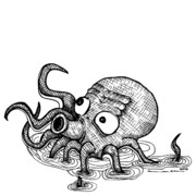 Octopus Drawing by Karl Addison - Octopus Fine Art Prints and ...