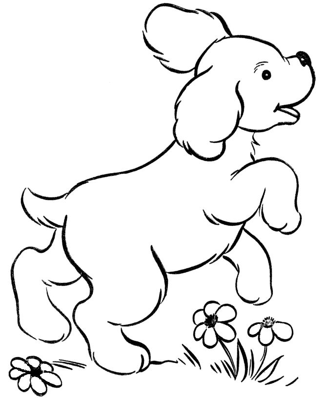 Dog Template For Kids - AZ Coloring Pages