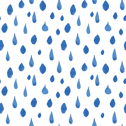 Raindrops Falling Sky Drawing Clip Art, Vector Images ...