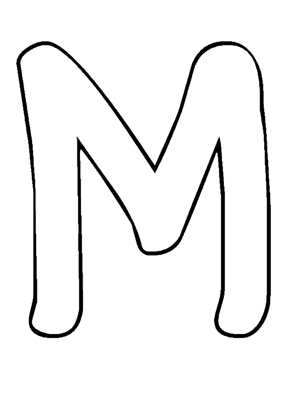 Bubble Letter M Coloring Page - Download & Print Online Coloring ...