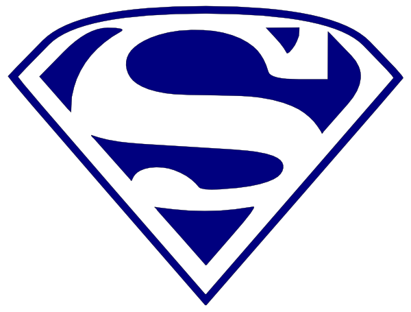Wildcats Superman Logo(navy Only) Clip Art - vector ...