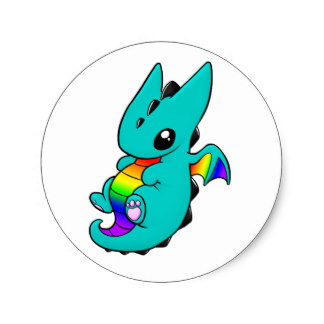 Baby Dragon Stickers | Zazzle