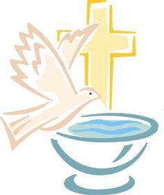 Baptism symbols clip art