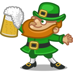 Leprechaun drunk Icon | St. Patricks Day Iconset | Iconka.com