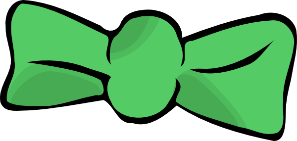 Green Bow Clipart