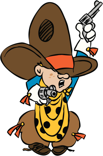 Cartoon Of The Cowboy Caricatures Clip Art, Vector Images ...