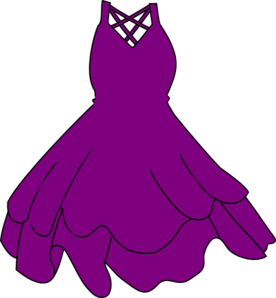 Purple Dress clip art - vector clip art online, royalty free ...