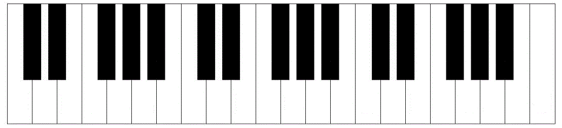 Piano Keyboard Template - Invitation Templates