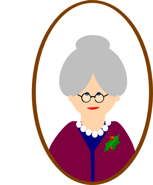 Grandmother Clipart Black And White - Free Clipart ...