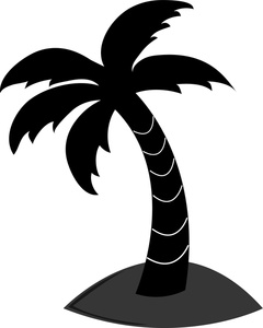 Palm Tree Clipart Black And White - Free Clipart ...