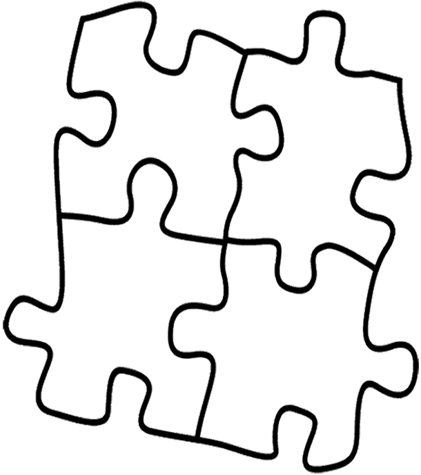 Puzzle Pieces Coloring Page - ClipArt Best