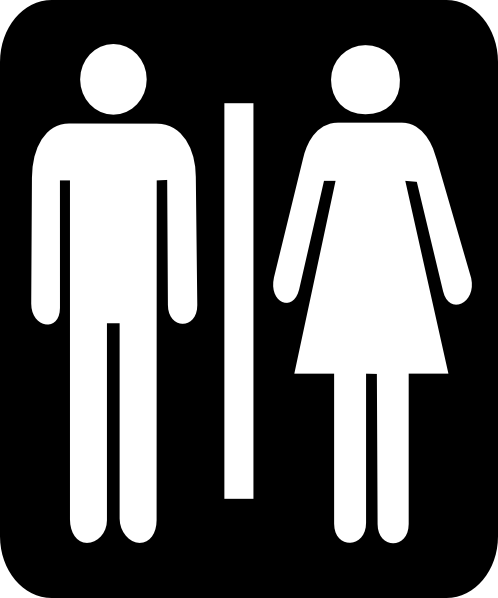 Clipart ladies toilet