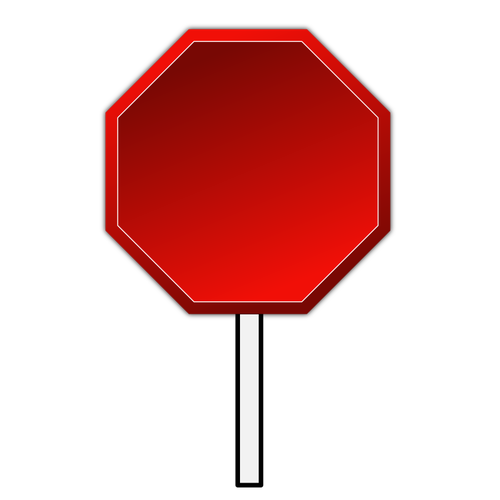 Pusty znak stop | Wektory w domenie publicznej