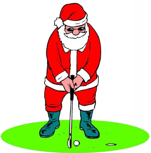 Christmas Golf Clipart