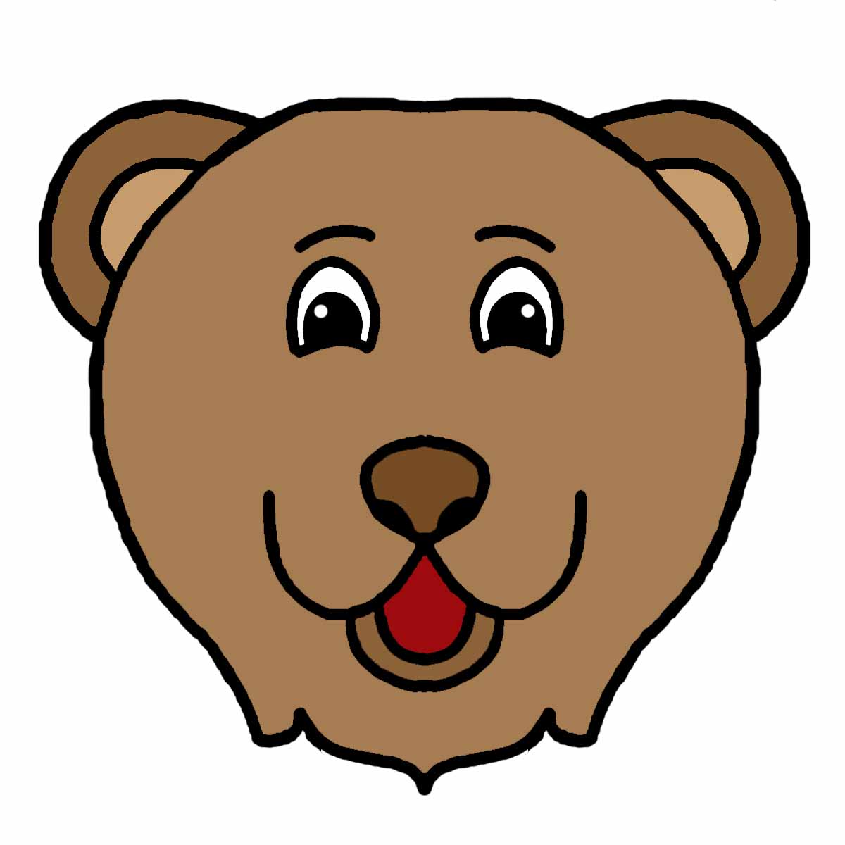 Bear Face Clipart
