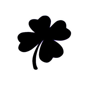 Black Four Leaf Clover 51