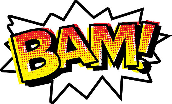 BAM! Comic Onomatopoeia" Posters by GTdesigns | Redbubble