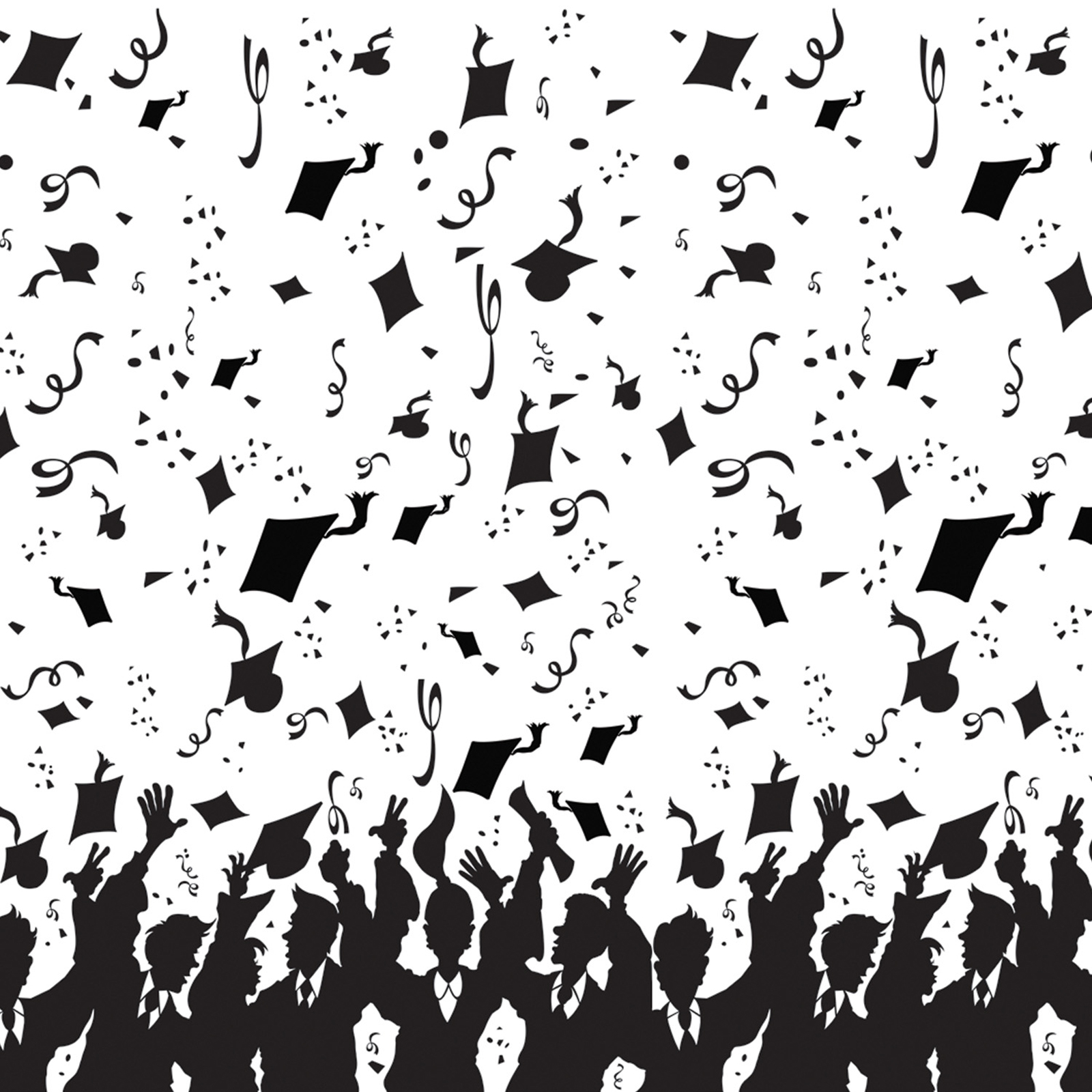 free black and white graduation clip art - photo #31