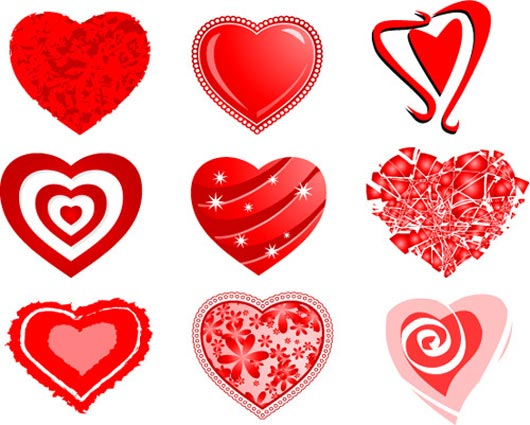 High Quality Vector Graphics for Valentines Day Compaigns