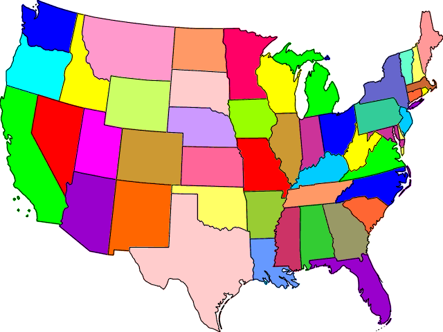 clipart of usa map - photo #41