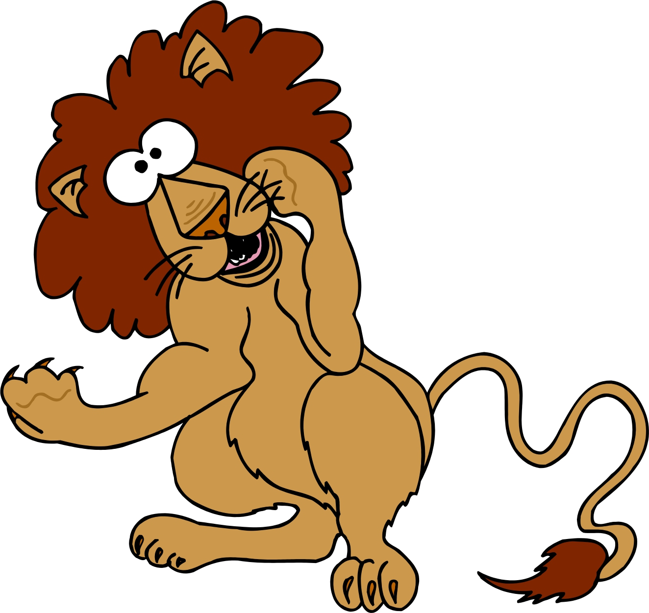 free clipart of cartoon lions - photo #21