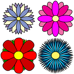 How to Draw Flowers of Simple Designs