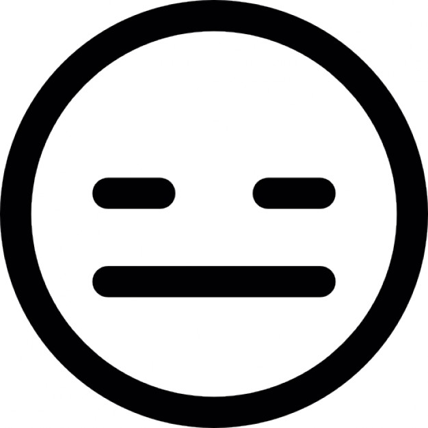 Emoticon with sad face, IOS 7 interface symbol Icons | Free Download