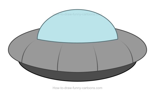 How to Draw A Cartoon UFO
