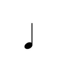 U+1D15F Musical Symbol Quarter Note - The Unicode Character Reference