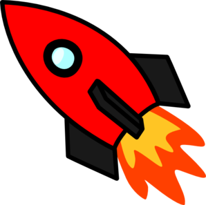 Red Rocket clip art - vector clip art online, royalty free ...