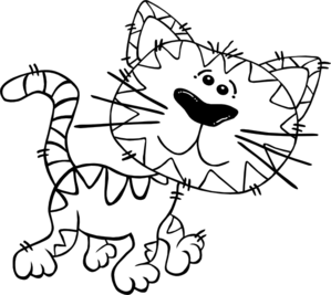 Cat Color clip art - vector clip art online, royalty free & public ...