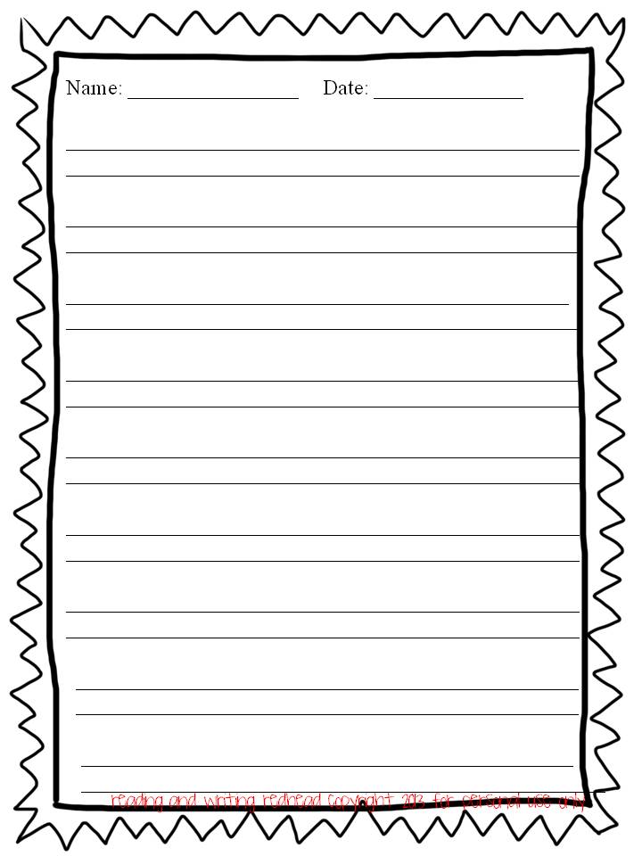 Free primary writing paper with borders Free primary writing paper with borders picture