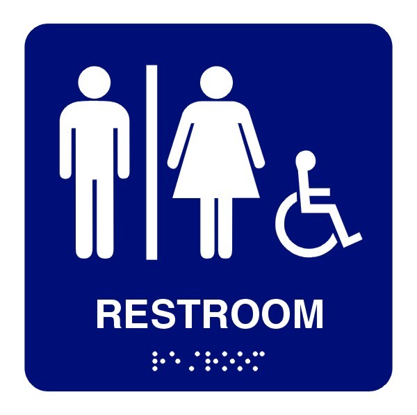 Men Women Bathroom Sign