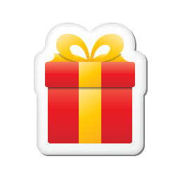 Christmas, Gift, Present, Sticker, Xmas icon
