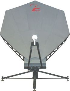 Portable flyaway 2.4m satellite antenna