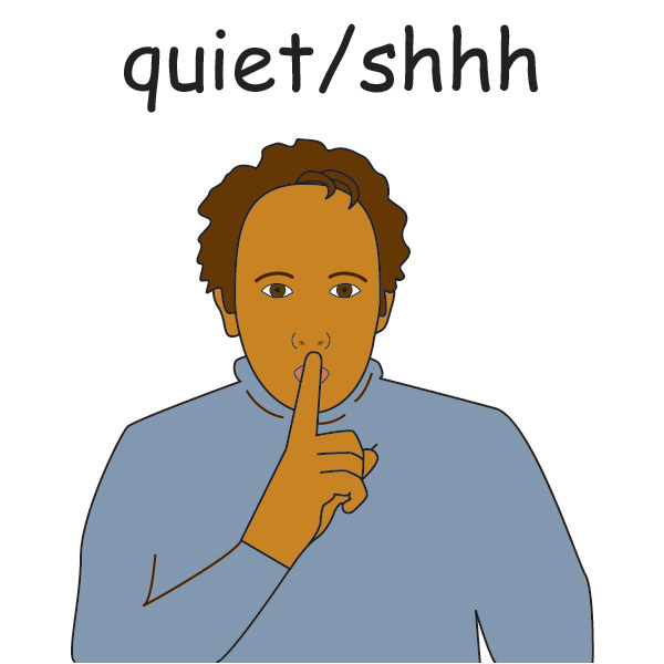 Shh Be Quiet Clipart. 