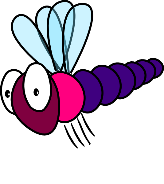 Cartoon dragonfly clipart