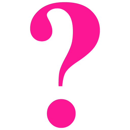Pink question mark clipart