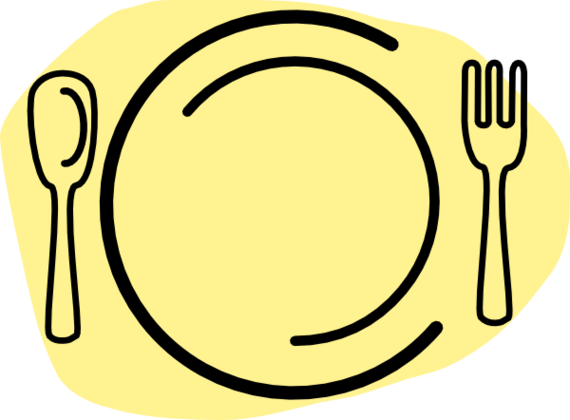 Food plate clip art