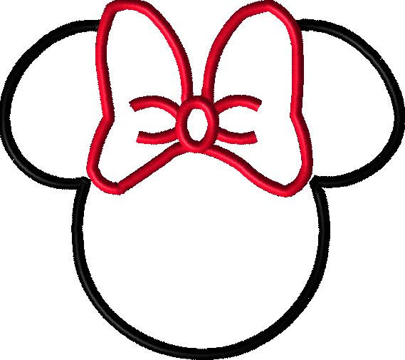 Minnie Mouse Head Outline