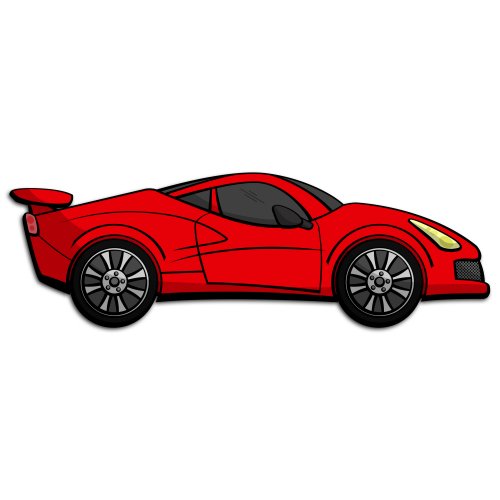 animated sports car clipart