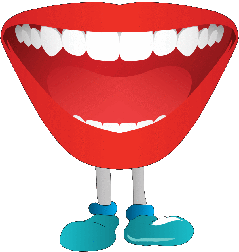 Mouth talking helping clipart