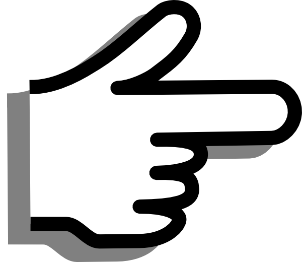 Index finger pointing clipart