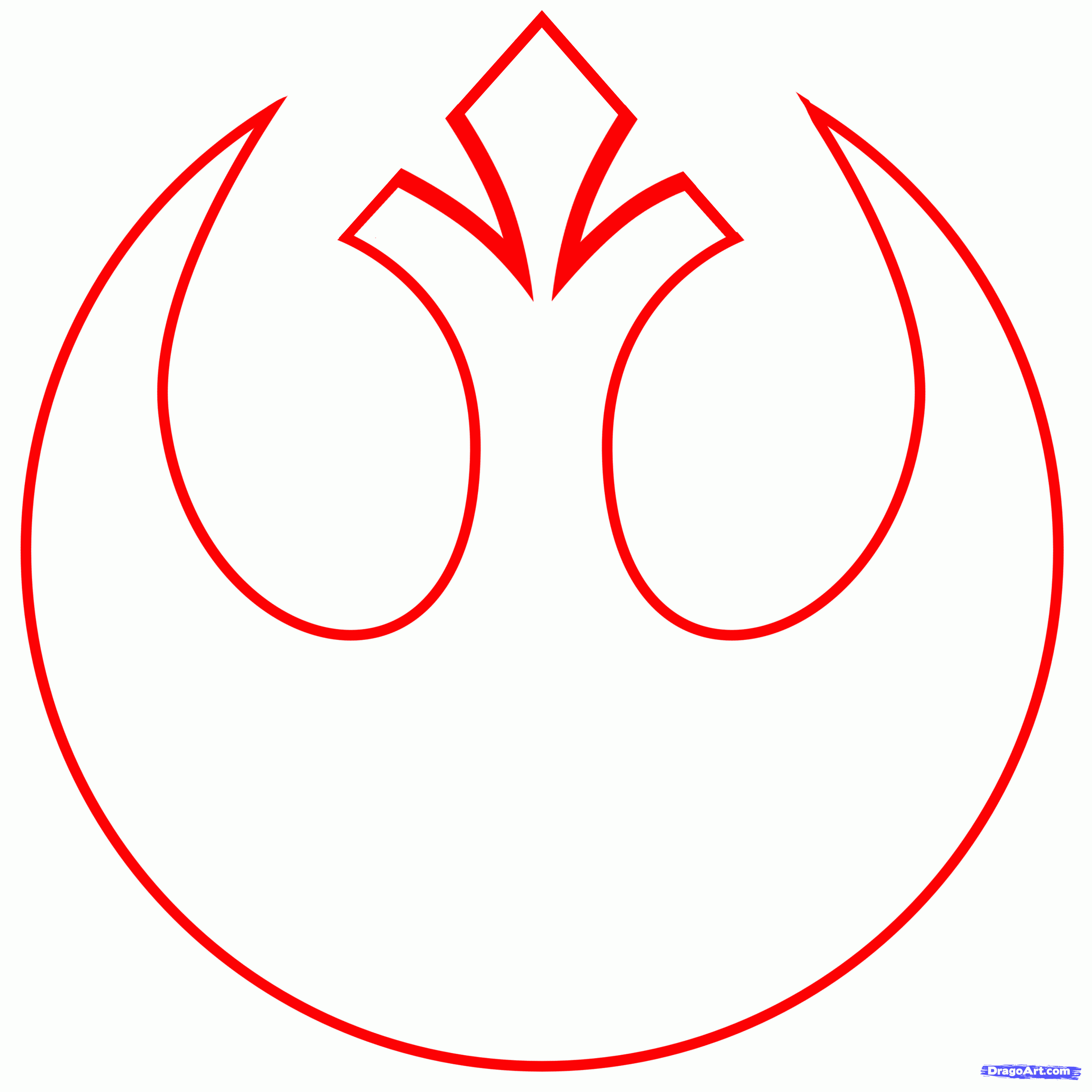 How To Draw the Rebel Alliance Starbird from Star Wars, Starbird ...