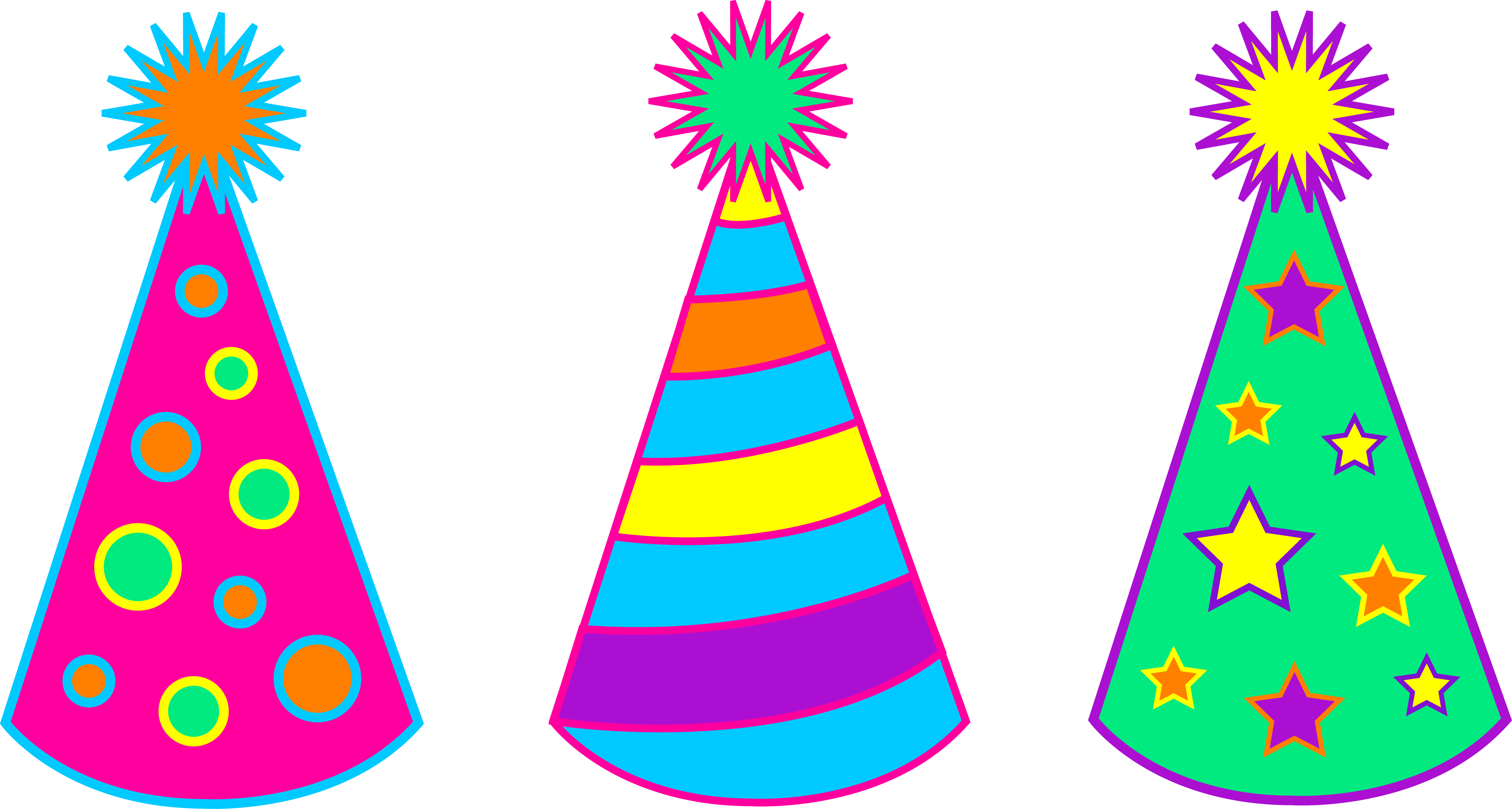 Best Photos of Birthday Hat Drawing - Birthday Party Hat Clip Art ...