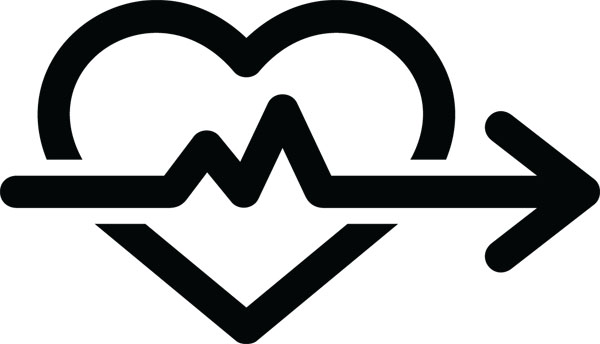 Heartbeat Icon Medical Clip Art For Custom Products & Gifts